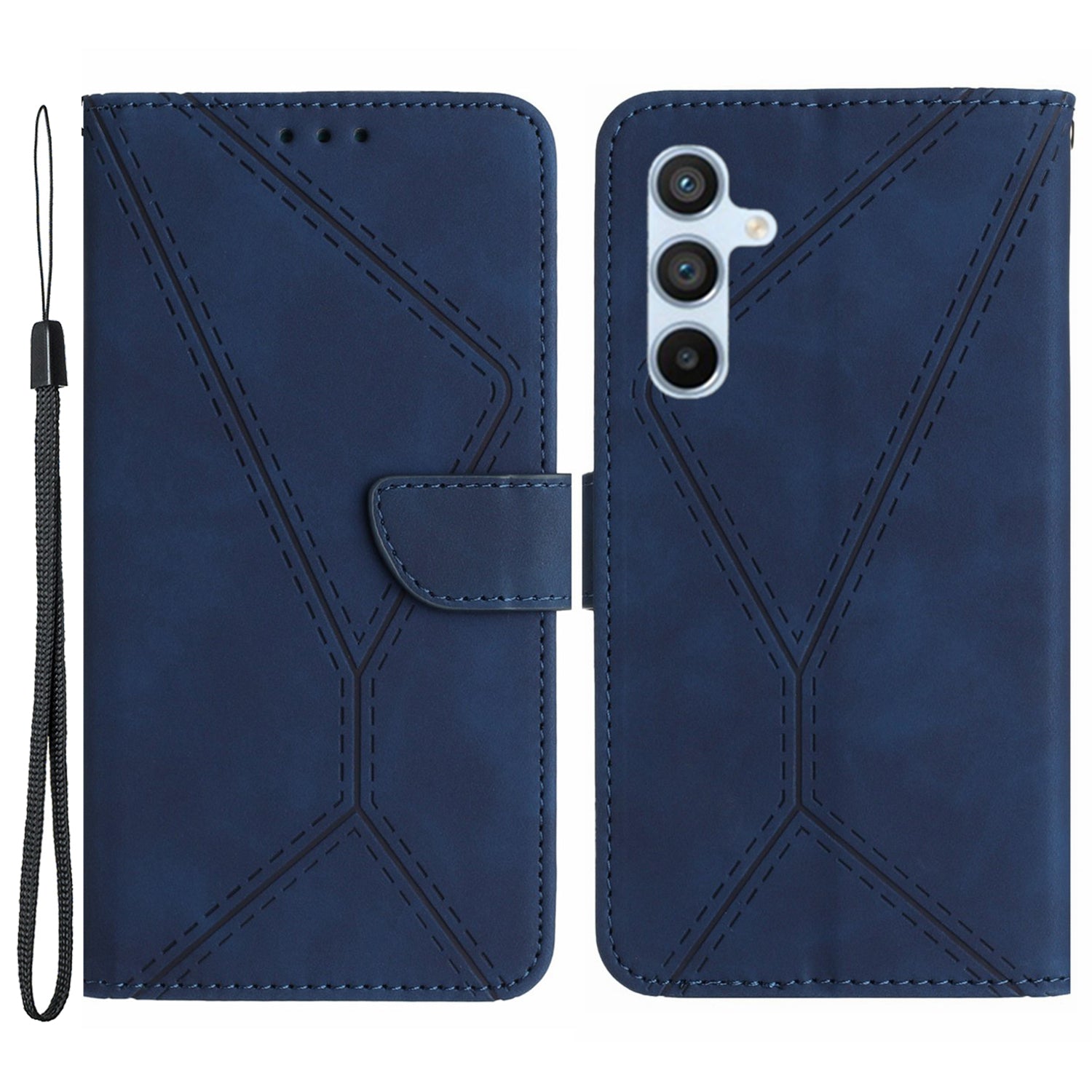 HT05 Skin-touch Phone Case for Samsung Galaxy A54 5G PU Leather Case Stand Wallet Phone Cover with Strap HT05 Skin-touch Phone Case for Samsung Galaxy A54 5G PU Leather Case Stand Wallet Phone Cover with Strap
